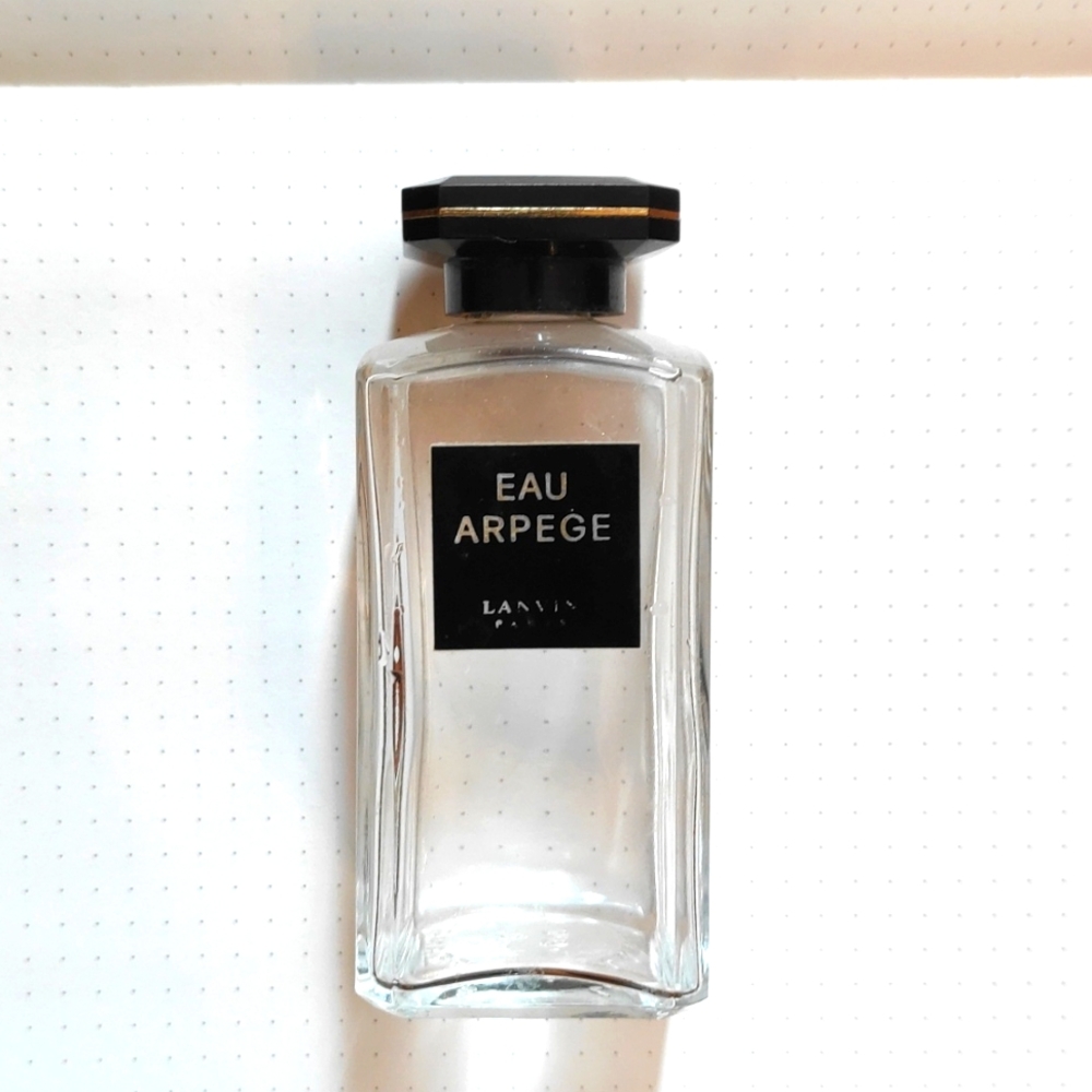 Vintage 100ml Eau Arpege Lanvin. Empty Glass Bottle